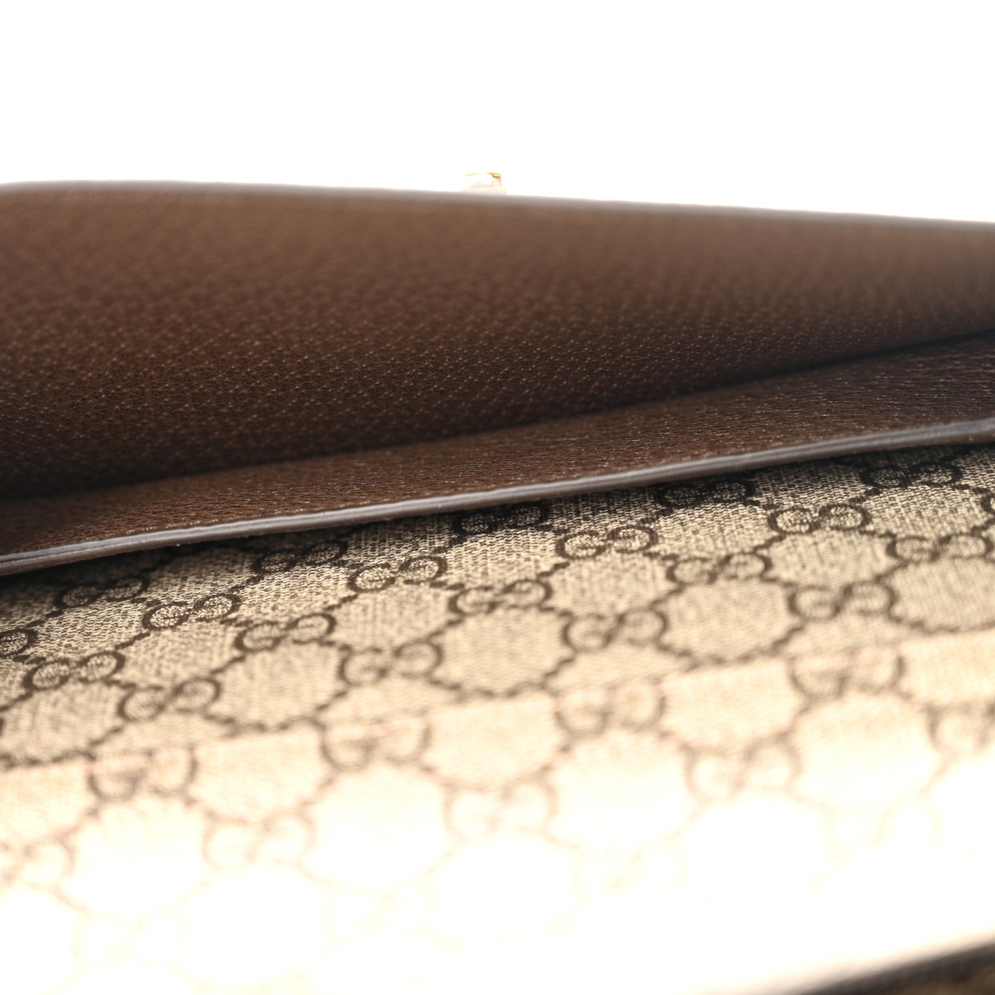 GG Supreme Monogram Textured Dollar Calfskin Blondie Belt Bag Beige Ebony New Acero