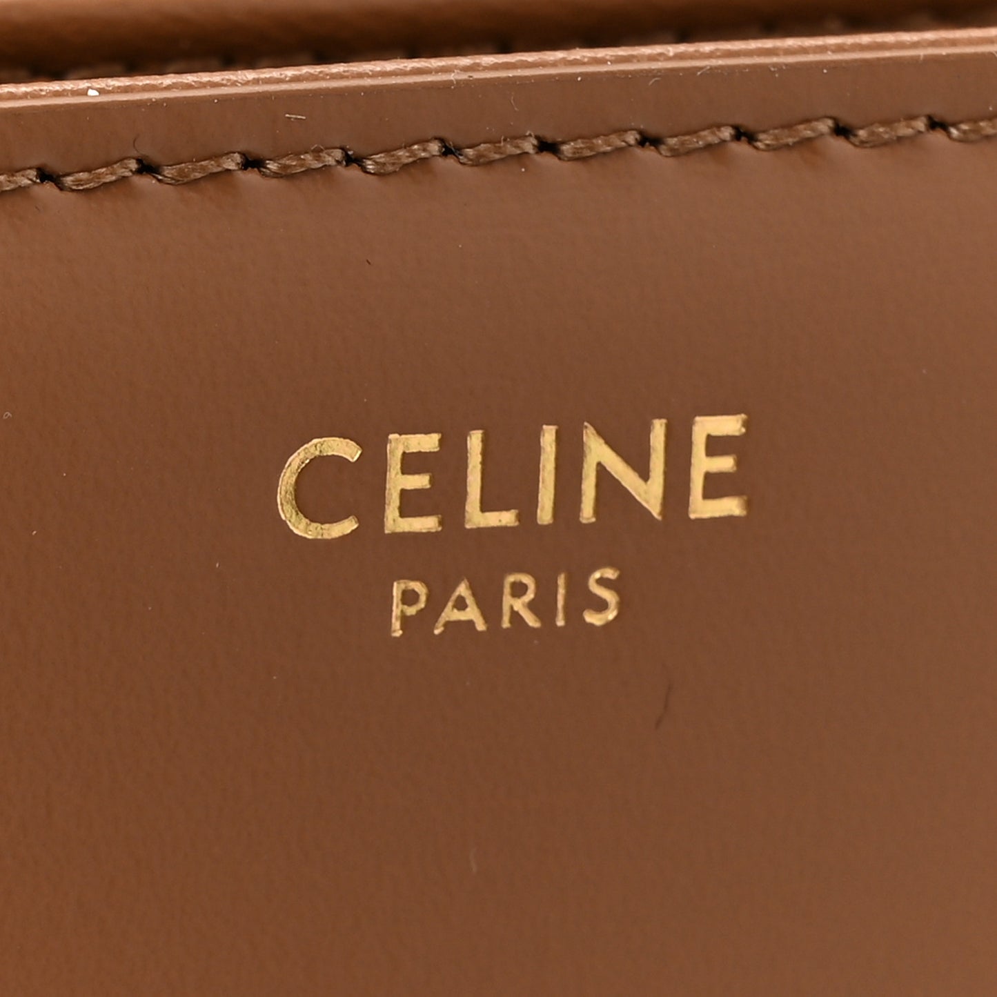 Shiny Calfskin Medium Triomphe Bronze