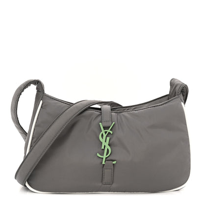 Saint Laurent Econyl Nylon Le 5 A 7 Hobo Grey 1 of 12