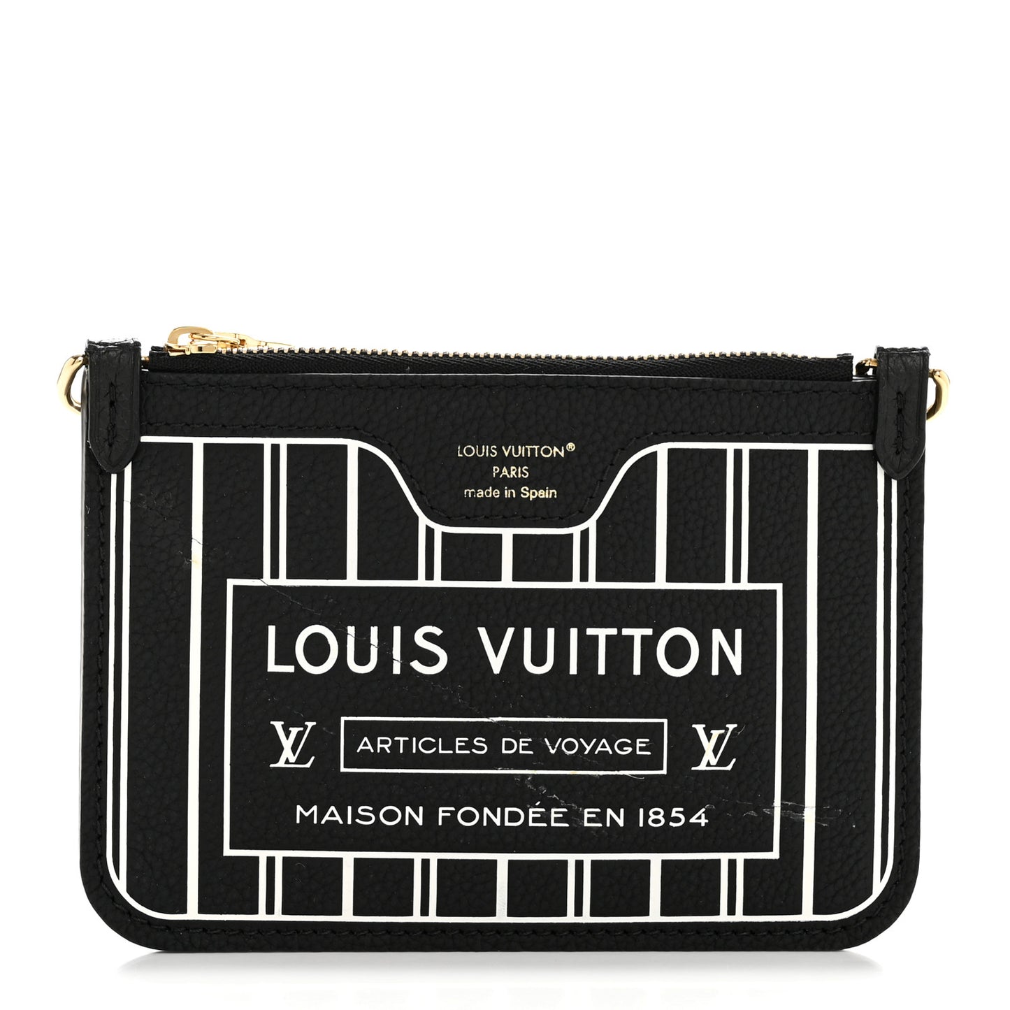Calfskin Neverfull Inside Out BB Pochette Black