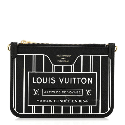 Louis Vuitton Calfskin Neverfull Inside Out BB Pochette Black 1 of 6