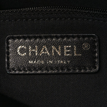 Chanel Washed Denim Quilted Bowling Bag Light Grey 6 of 10
