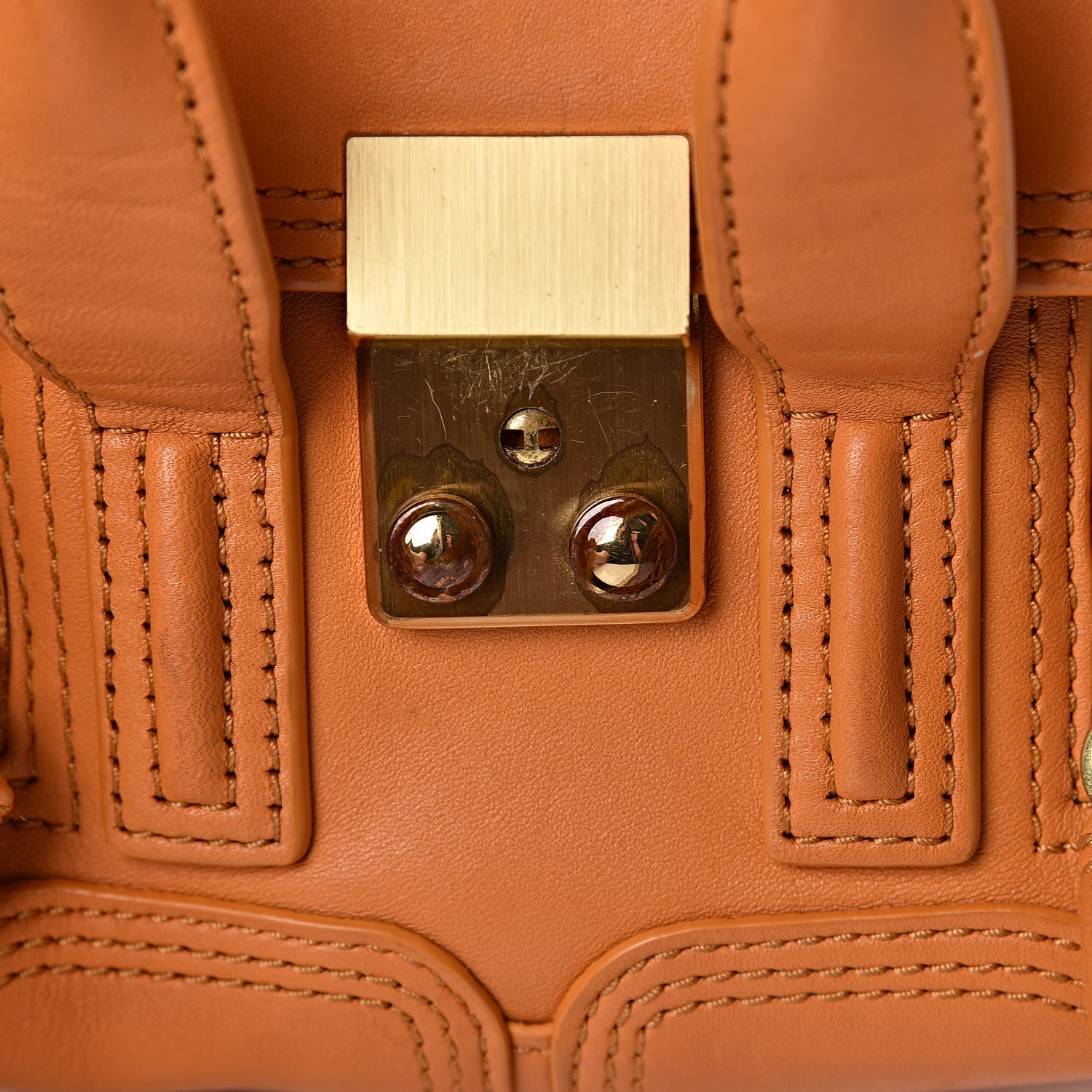 3.1 Phillip Lim 3.1 Smooth Calfskin Nano Pashli Satchel Saffron 5 of 17