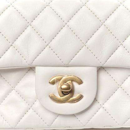Chanel Lambskin Quilted Mini Rectangular Pearl Crush Flap White 10 of 11