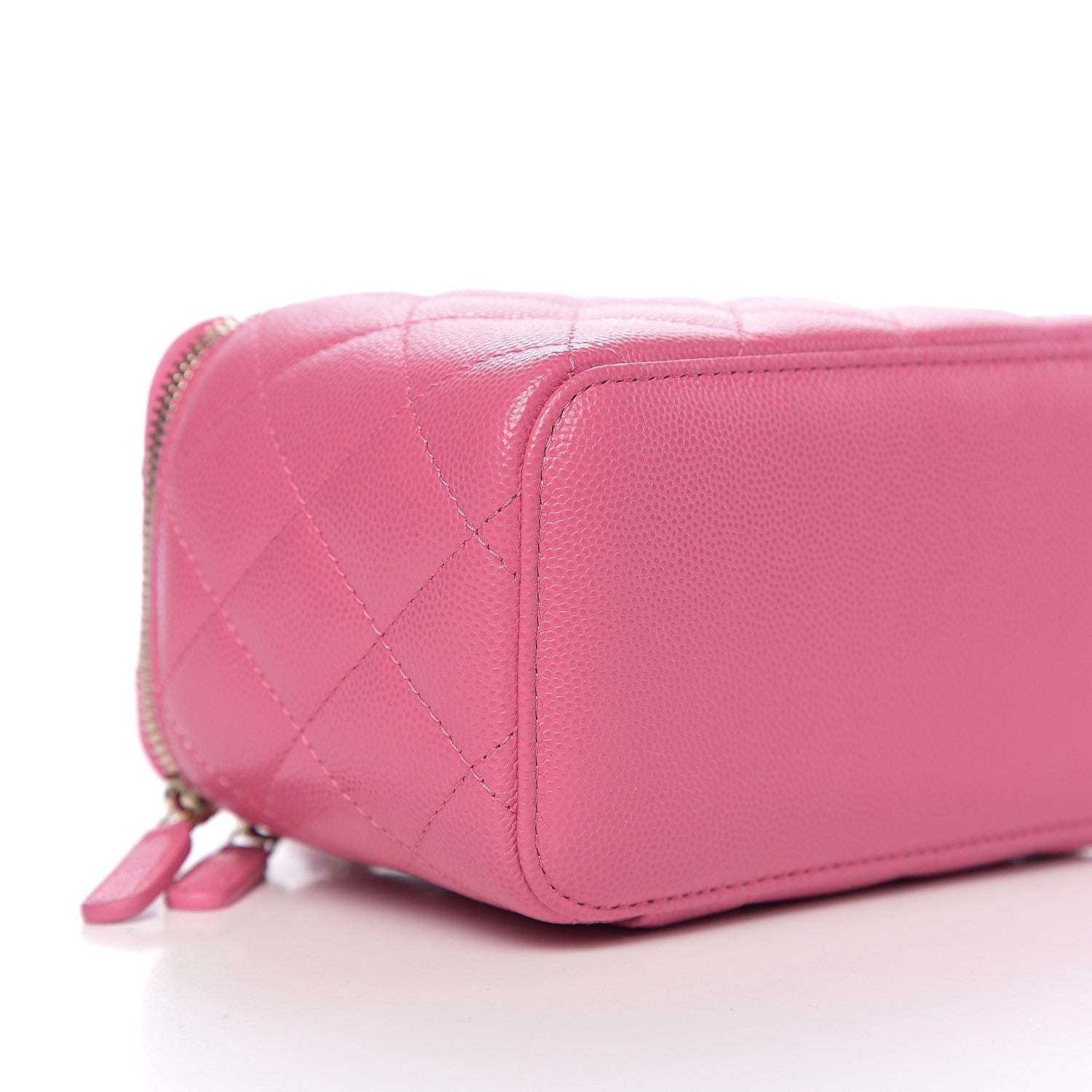 Chanel Caviar Quilted Small Vanity Case With Chain Pink 8 of 10