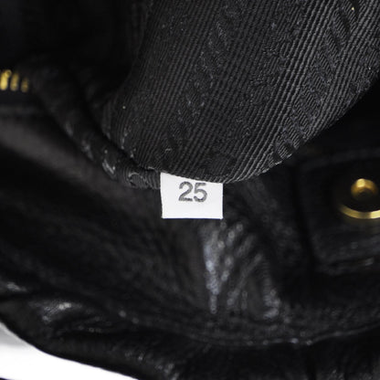 Prada Deerskin Shoulder Bag Black 10 of 11