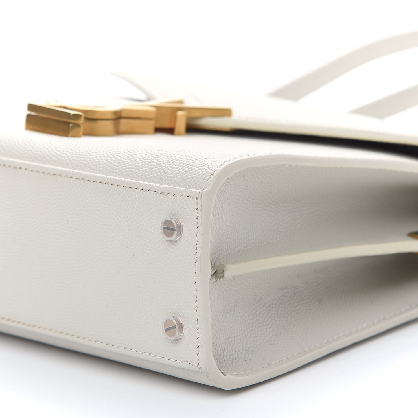 Grain de Poudre Mini Classic Monogram Cassandra Top Handle Crema Soft Rouge Legion