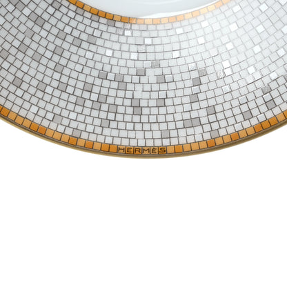 Hermes Porcelain Mosaique Au 24 Gold Coffee Cup and Saucer 10 of 12