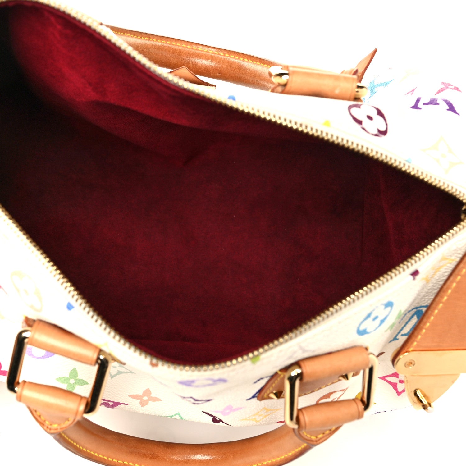 Louis Vuitton Monogram Multicolor Speedy 30 White 6 of 12