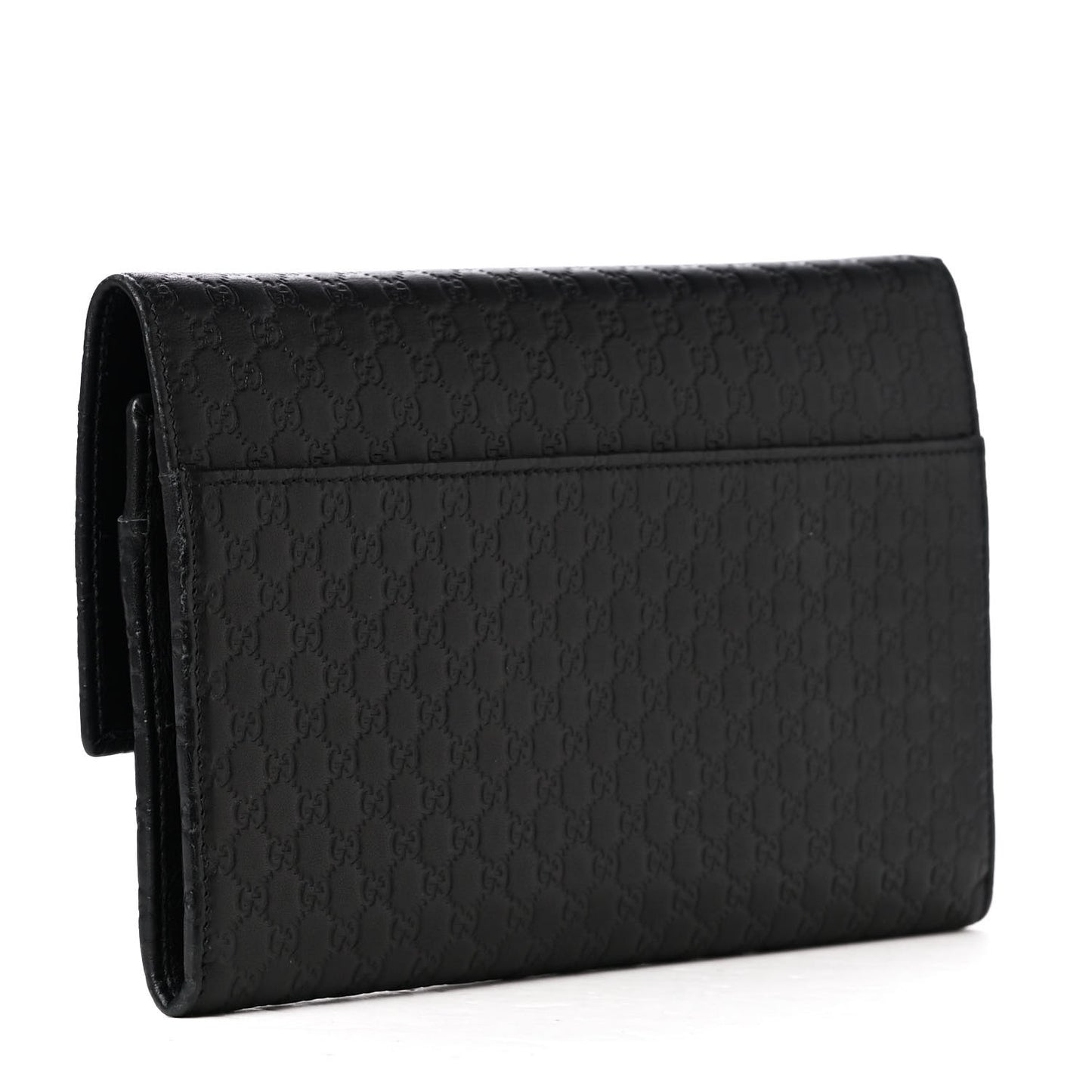 Microguccissima Travel Organizer Flap Wallet Black