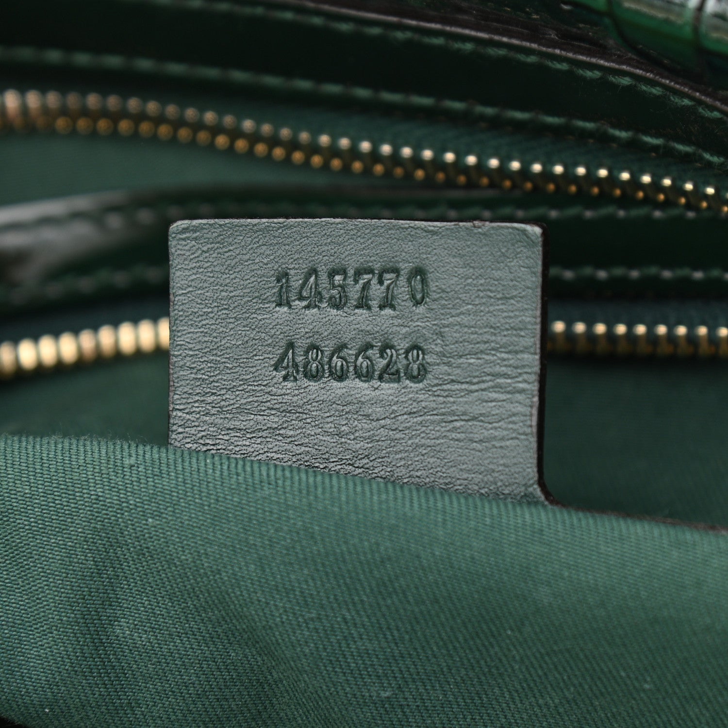 Gucci Patent Horsebit Glam Boston Tote Bag Green 6 of 9