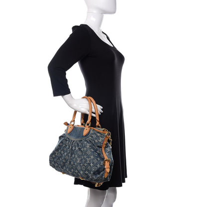 Louis Vuitton Denim Neo Cabby MM Blue 2 of 18