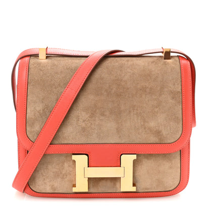 Hermes Veau Doblis Swift Constance 24 Chamois Capucine 1 of 10