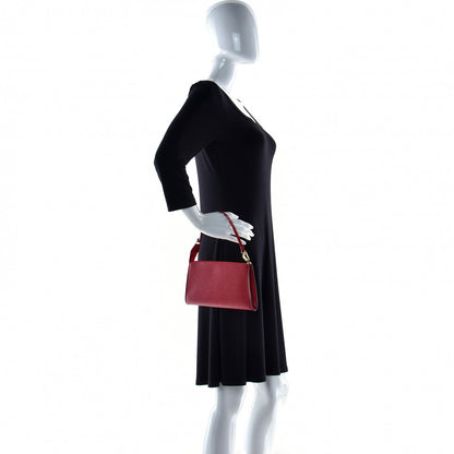 Louis Vuitton Epi Pochette Accessories 24 Castillan Red 3 of 12