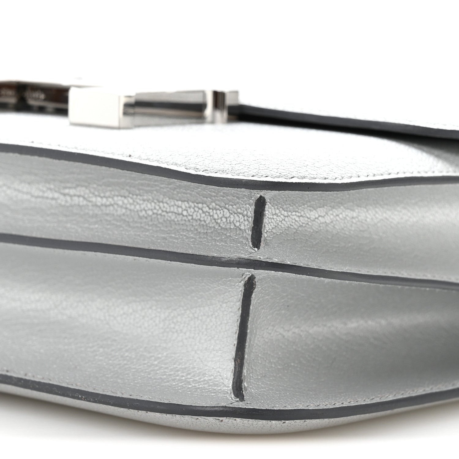 Hermes Metallic Chevre Chamkilight Constance 18 Argent 11 of 12