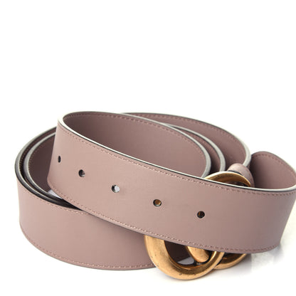 Gucci Calfskin Double G 40mm Belt 115 46 Porcelain Rose 3 of 7