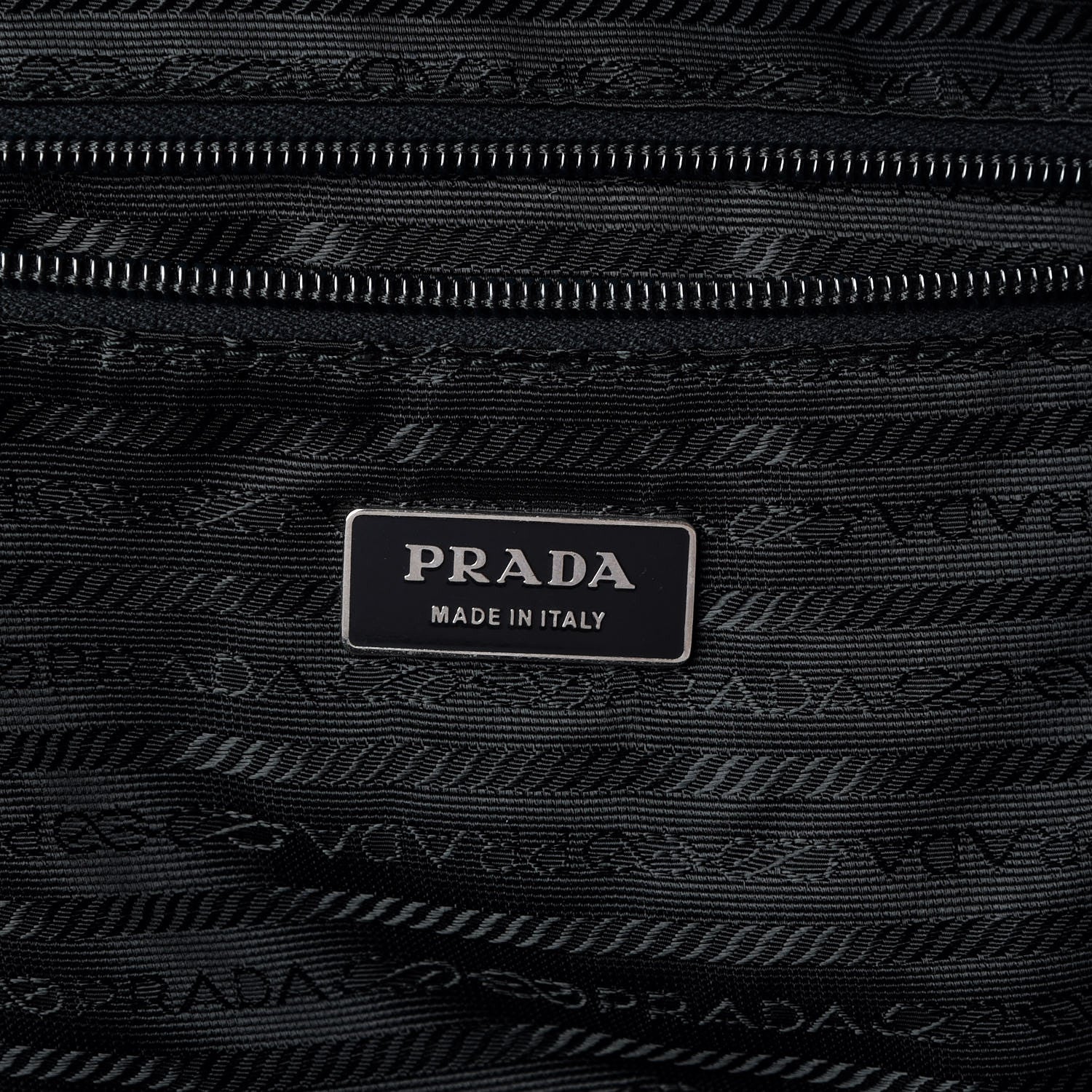 Prada Tessuto Nylon Saffiano Duffel Bag Black 8 of 9