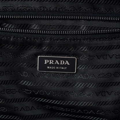 Prada Tessuto Nylon Saffiano Duffel Bag Black 8 of 9
