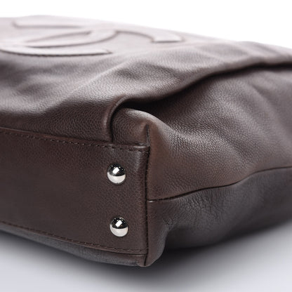 Chanel Caviar Large CC Tuck Tote Brown 9 of 12