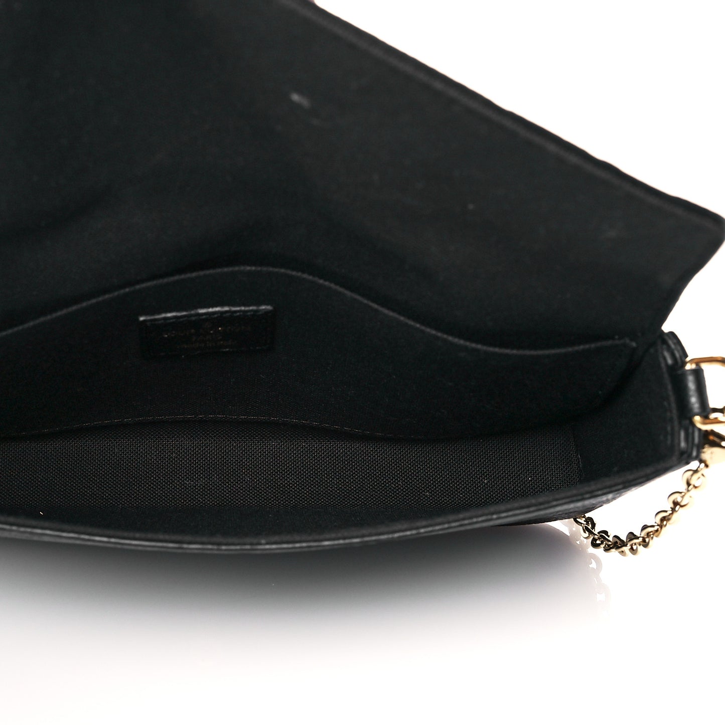 Empreinte Pochette Felicie Chain Wallet Black