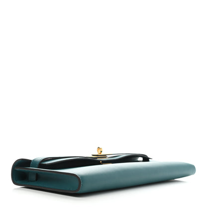 Hermes Swift Kelly Cut Clutch Pochette Vert Bosphore 4 of 7