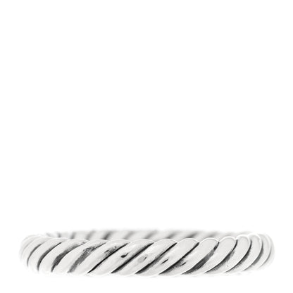 David Yurman Sterling Silver Diamond Petite Pave Band Ring 52 6 3 of 5