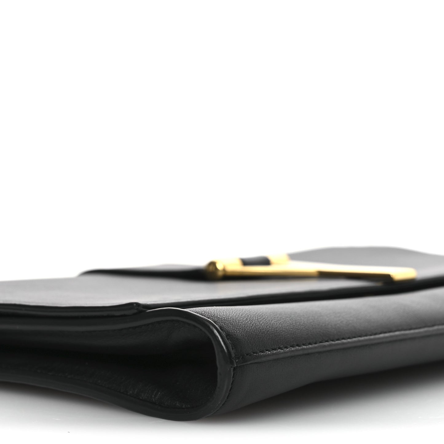 Calfskin Classic Y Ligne Clutch Black