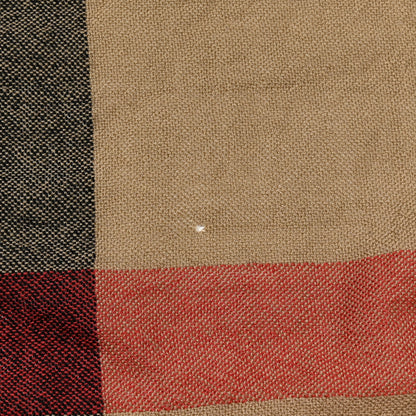 Burberry Wool Half Mega Check Fringe Scarf Camel 4 of 6