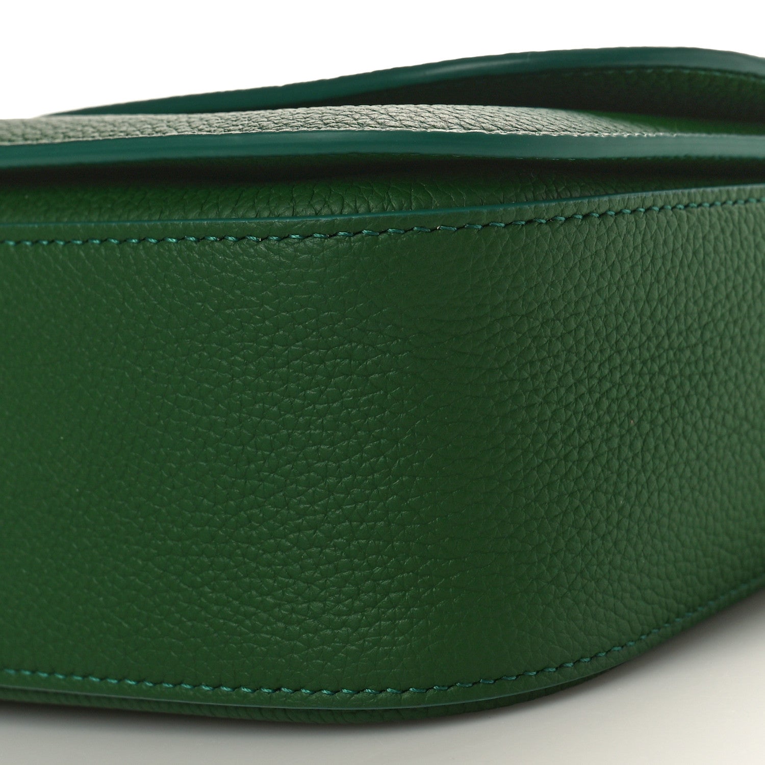 Salvatore Ferragamo SALVATORE FERRAGAMO Hammered Calfskin Medium Fiamma Crossbody Bag Forest Green 9 of 9