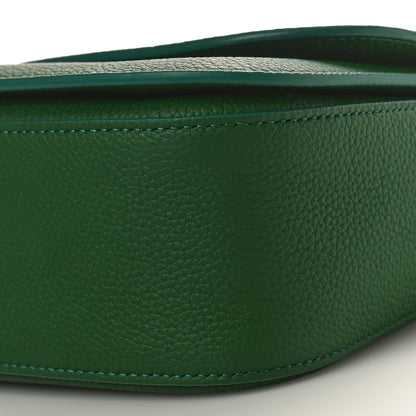 Salvatore Ferragamo SALVATORE FERRAGAMO Hammered Calfskin Medium Fiamma Crossbody Bag Forest Green 9 of 9