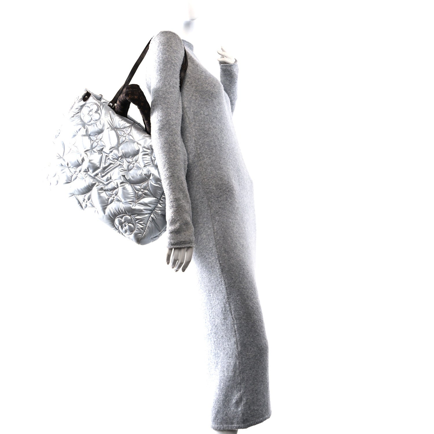 Louis Vuitton Econyl Monogram Pillow Giant Onthego GM Silver 2 of 9