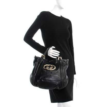 Gucci Calfskin Medium Britt Bag Black 3 of 10