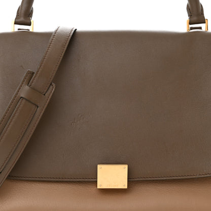 Celine Smooth Calfskin Linen Medium Tri-Color Trapeze Taupe 6 of 15