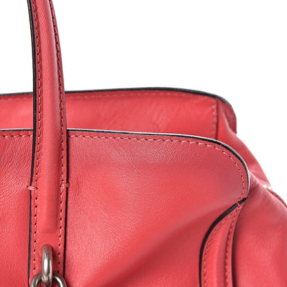 Alexander McQueen Calfskin Small Skull Padlock Zip Around Tote Pink 23 of 28