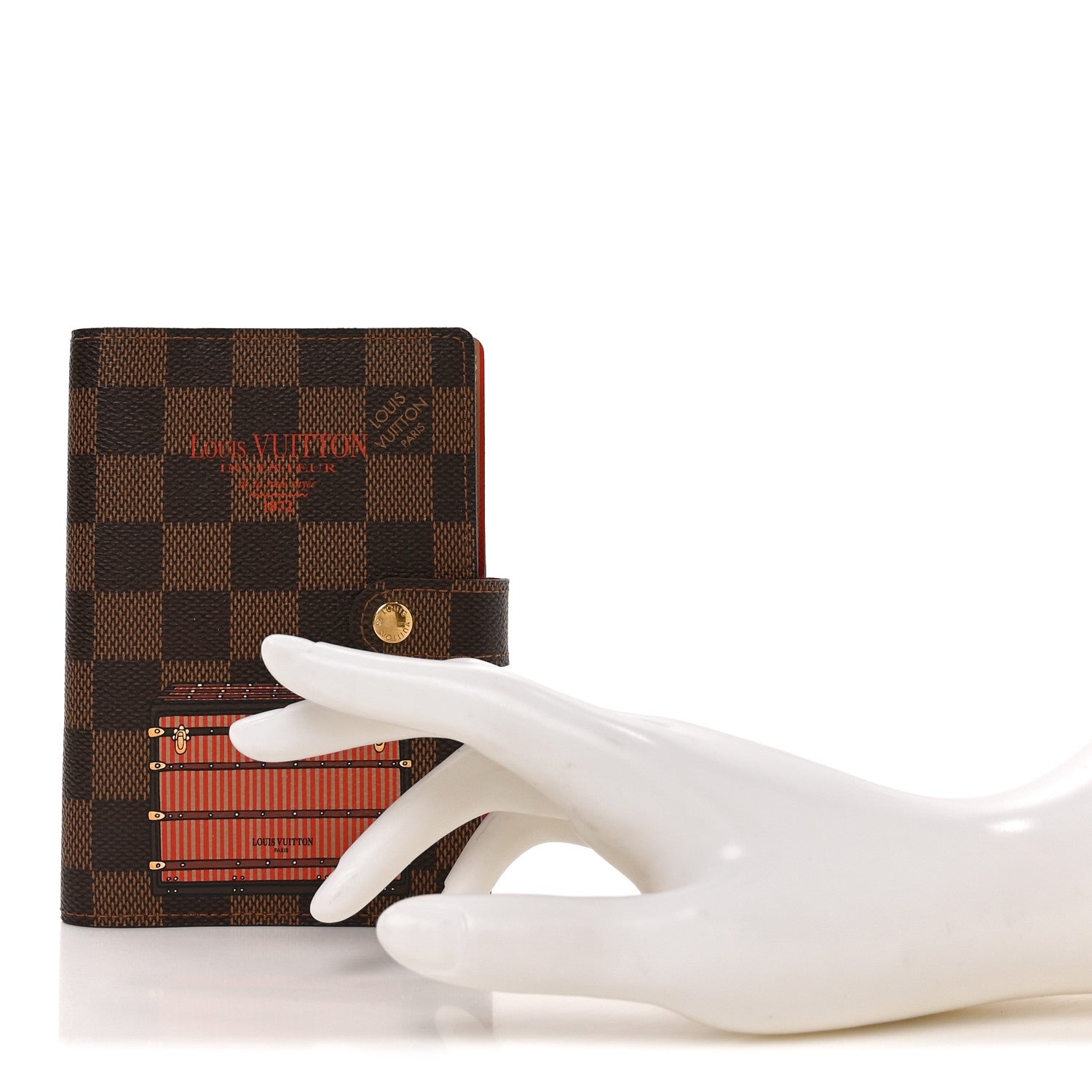 Louis Vuitton Damier Ebene Trunks and Bags Small Ring Agenda 2 of 6