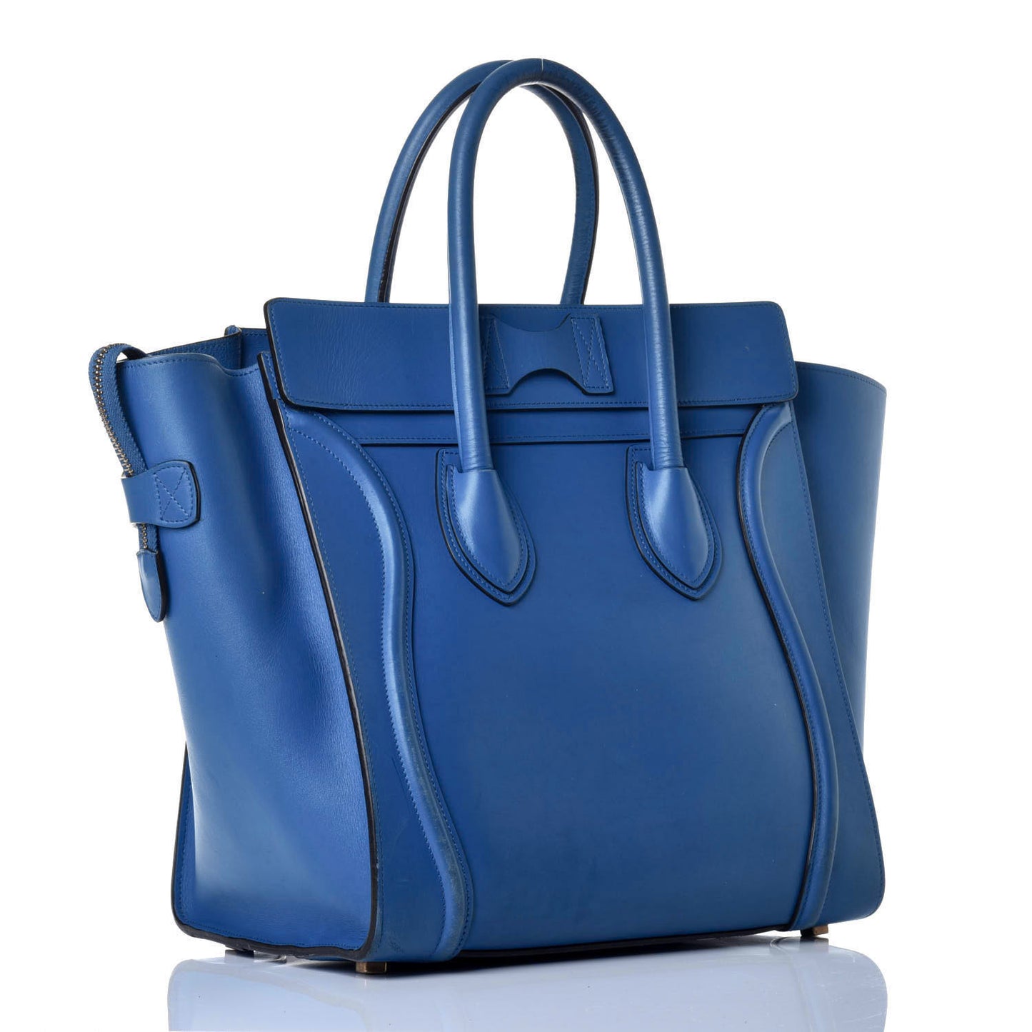 Smooth Calfskin Mini Luggage Electric Blue