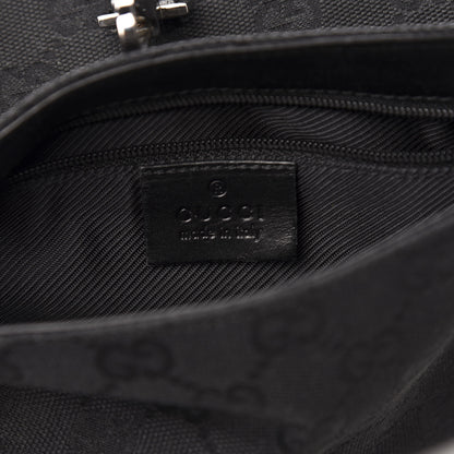 Gucci GG Monogram Web Flight Belt Bag Black 6 of 10