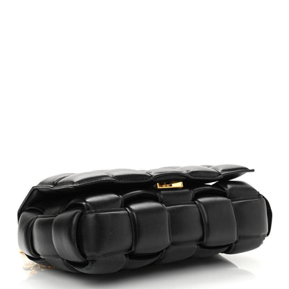 Bottega Veneta Lambskin Maxi Intreccio Padded Chain Cassette Crossbody Bag Black 4 of 10