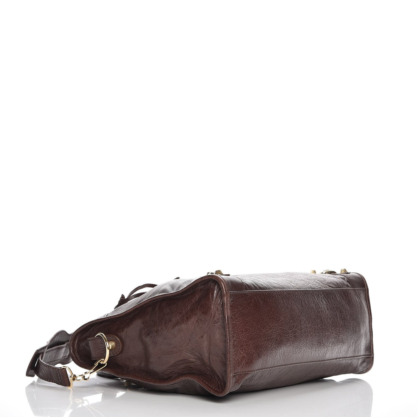 Agneau Giant 12 Gold Hardware City Cigare Fonce