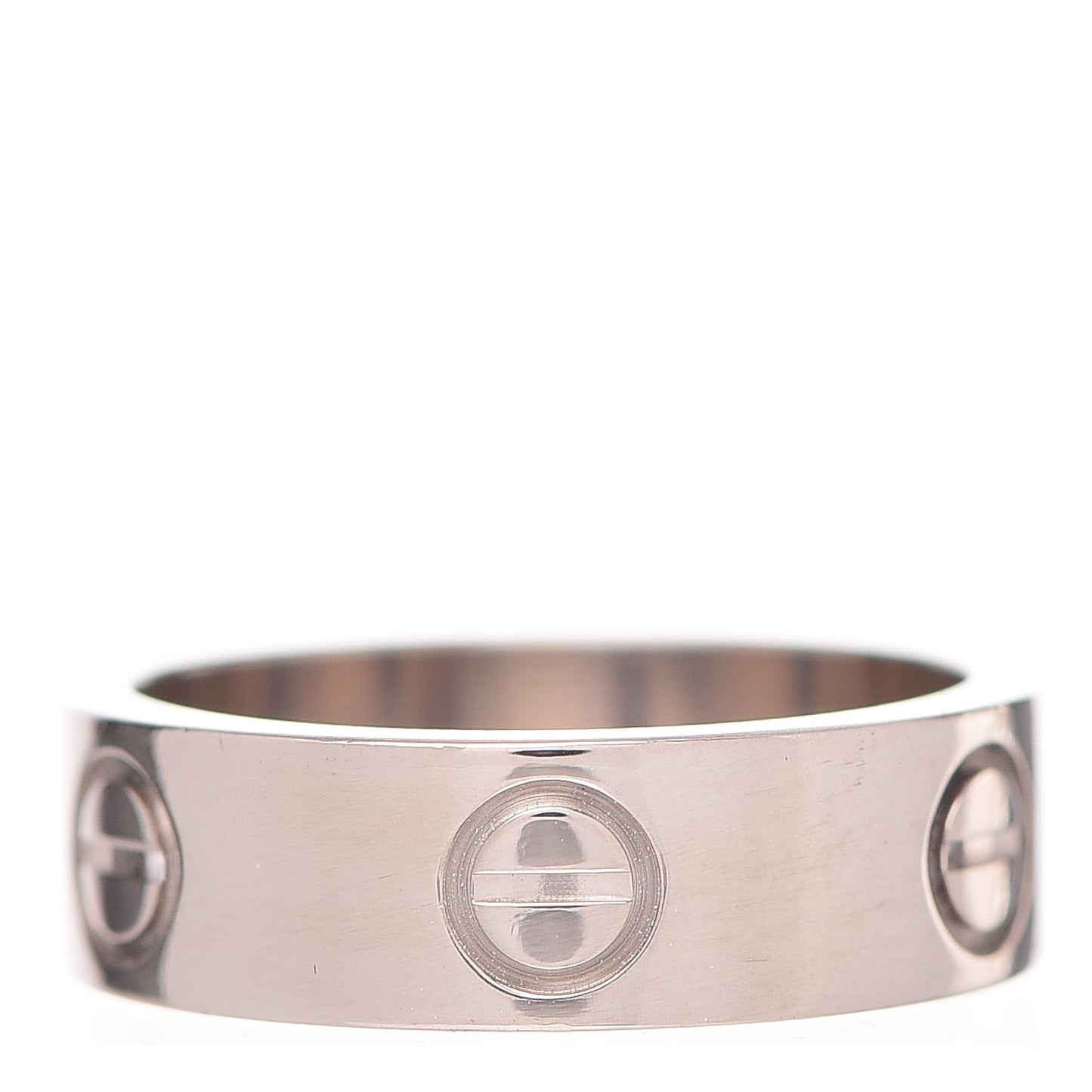 18K White Gold 5.5mm LOVE Ring 50 5.25