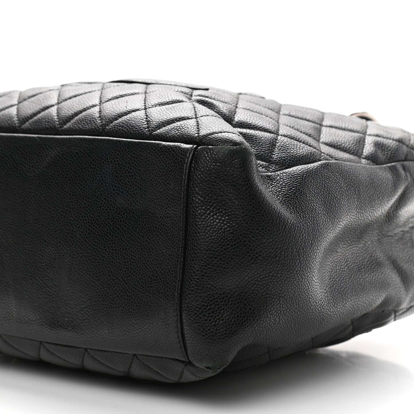 Caviar Quilted Grand Shopping Tote GST Black