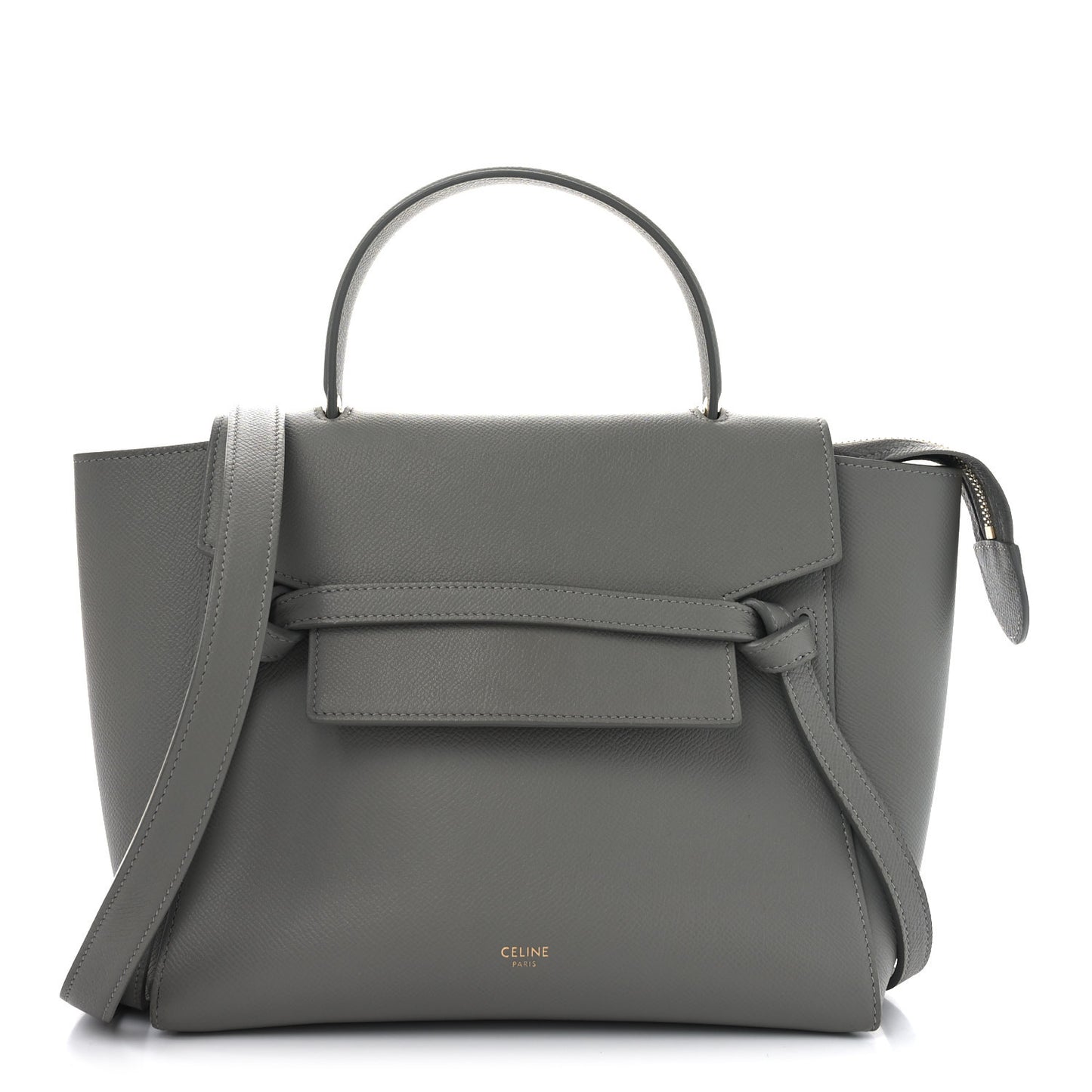 Grained Calfskin Micro Belt Bag Cloud