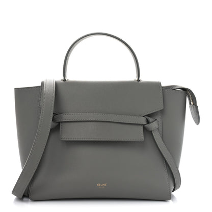 Celine Grained Calfskin Micro Belt Bag Cloud 1 of 10