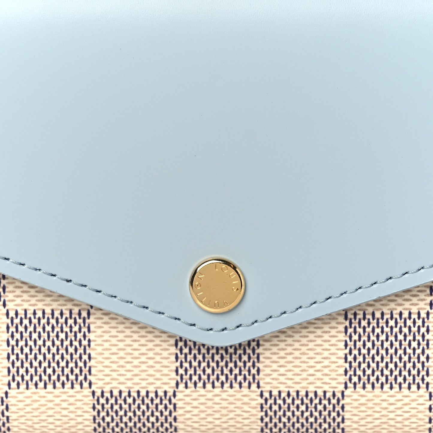 Damier Azur Sarah Wallet NM Bleu Olympe