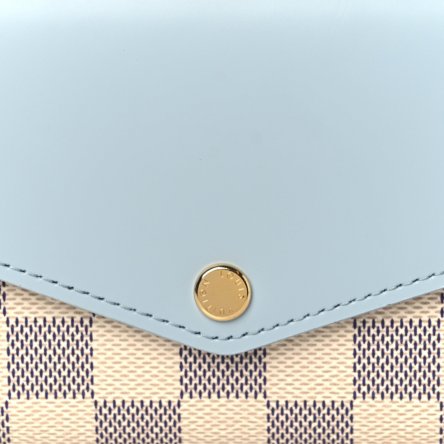 Louis Vuitton Damier Azur Sarah Wallet NM Bleu Olympe 7 of 7