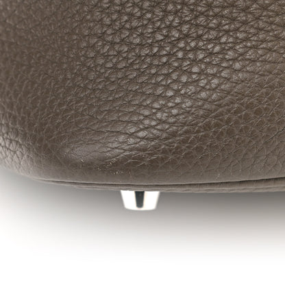 Hermes Taurillon Clemence Picotin Lock 22 MM Etain 13 of 14