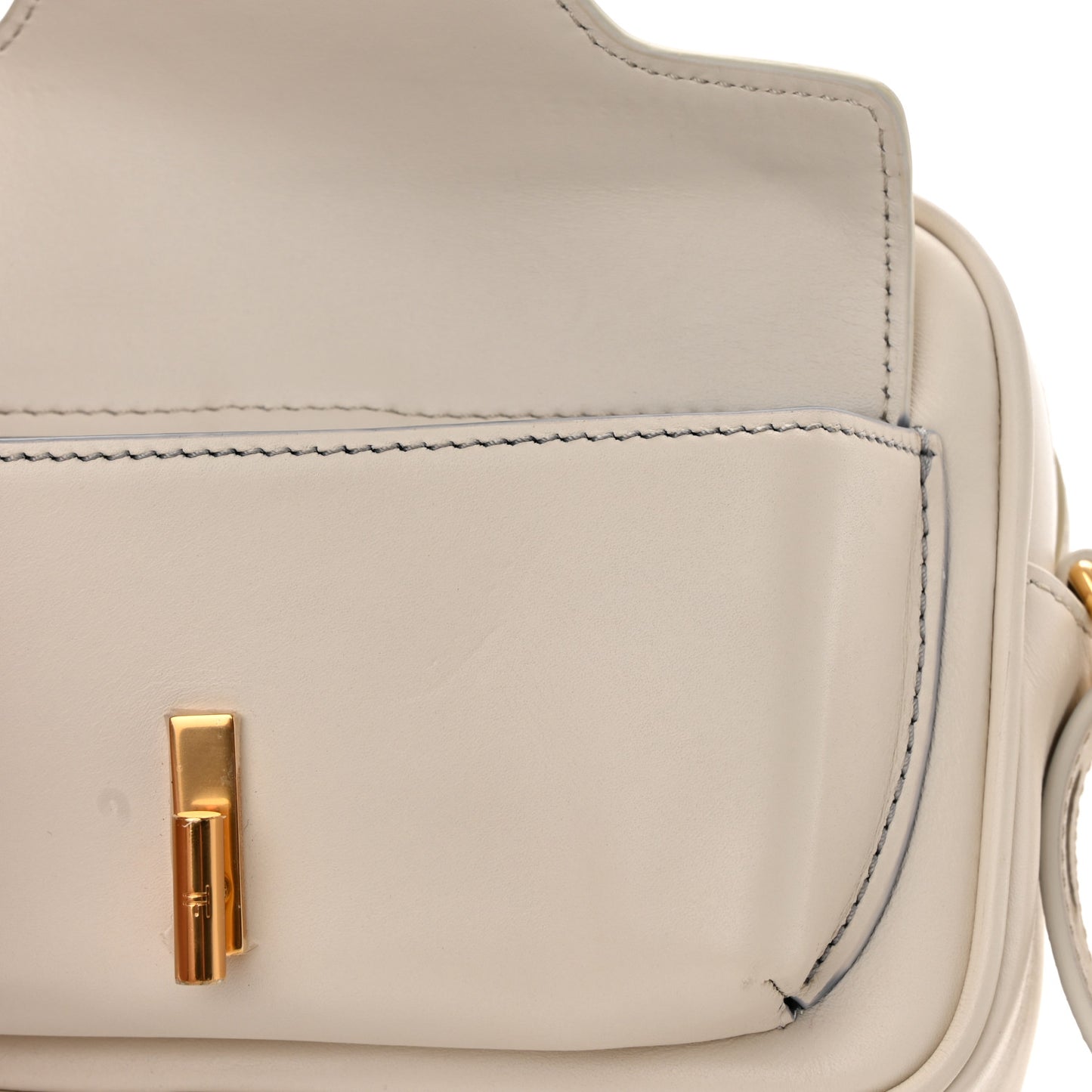Calfskin Hollywood T Twist Camera Bag Chalk