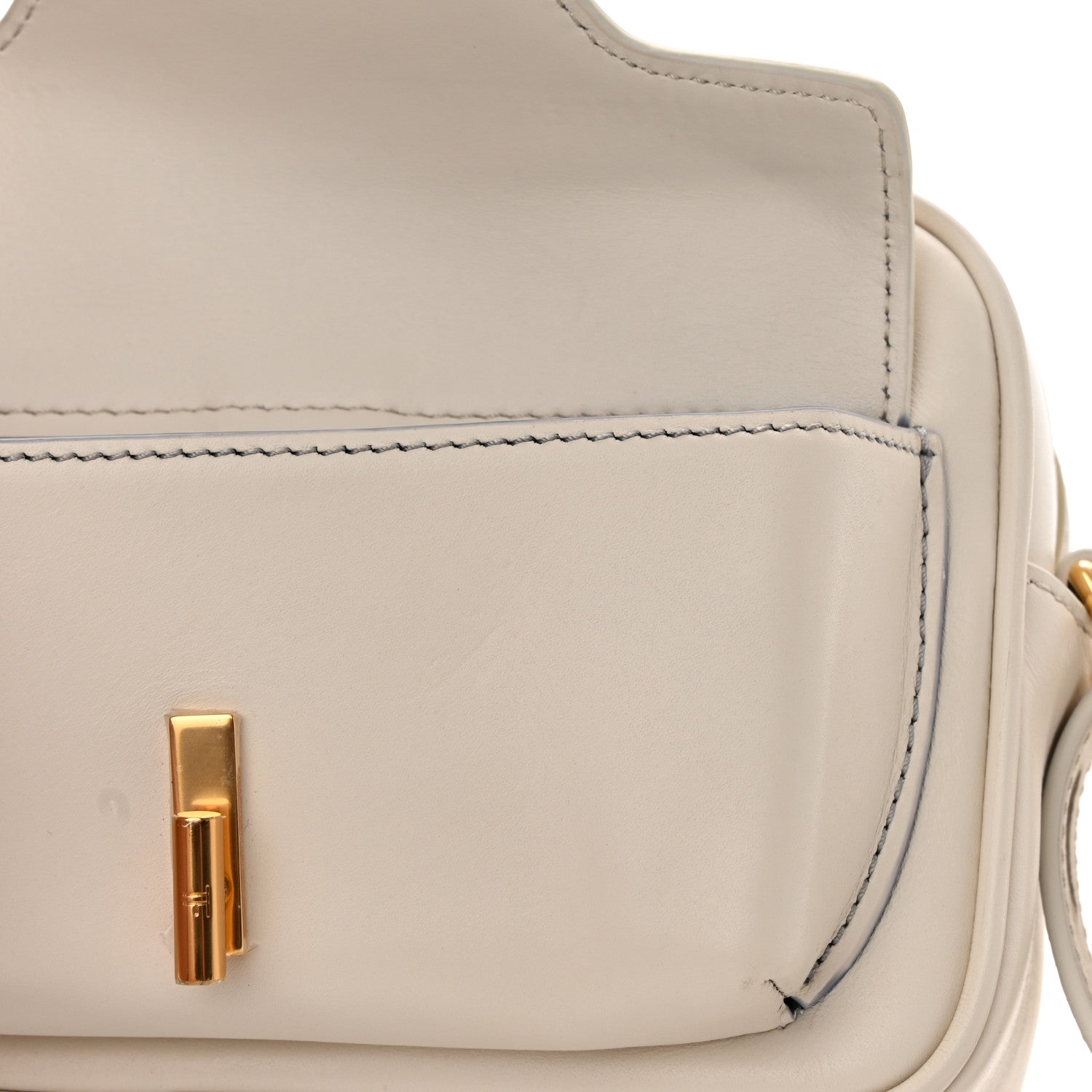 Tom Ford Calfskin Hollywood T Twist Camera Bag Chalk 10 of 10