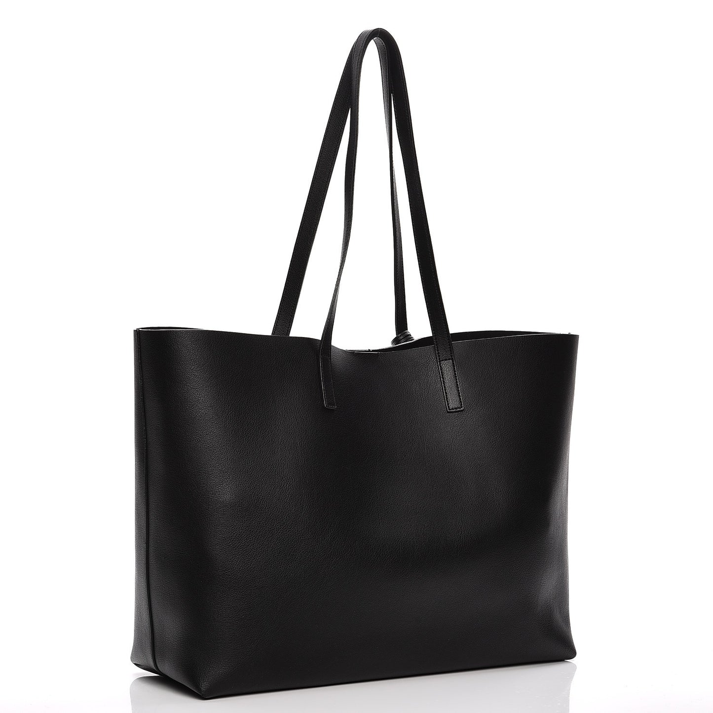 Calfskin Large Shopping Tote Black