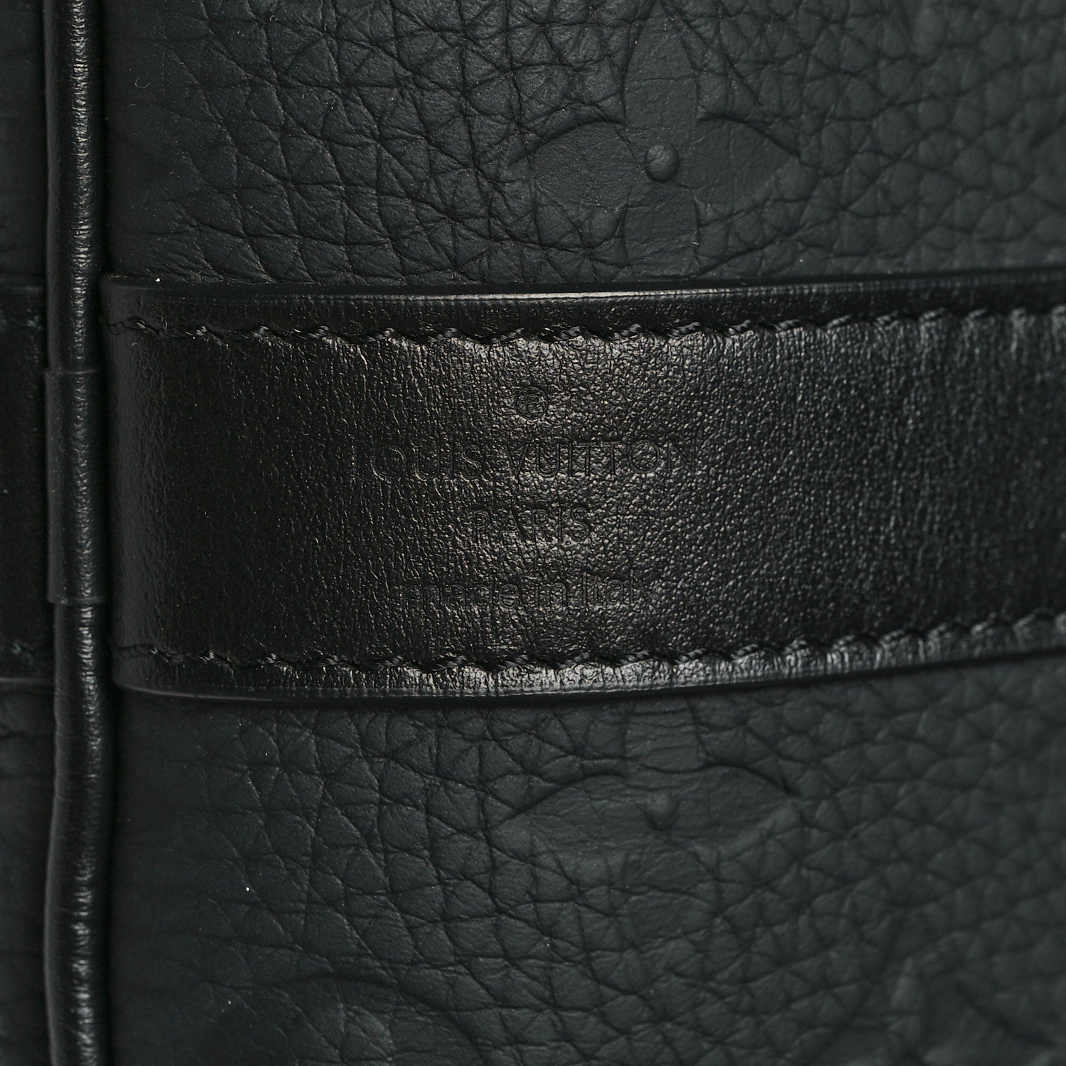 Louis Vuitton Taurillon Monogram Keepall Bandouliere 50 Black 6 of 12